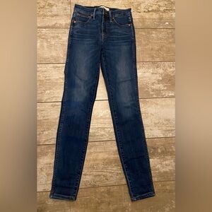 Madewell size 25 Tall 10” High-Rise Skinny jeans